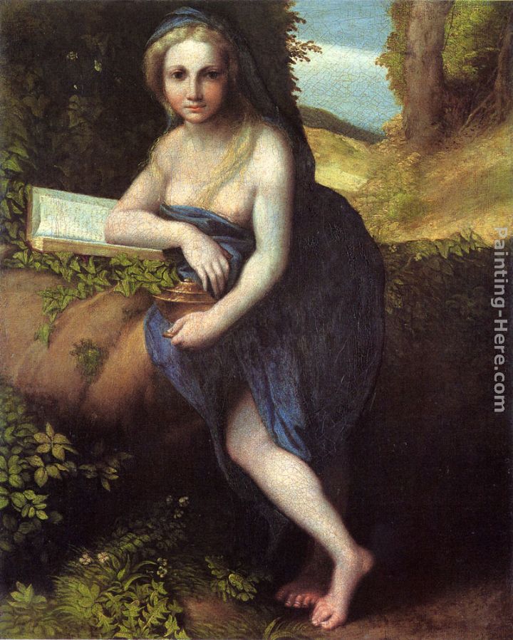 The Magdalene painting - Correggio The Magdalene art painting